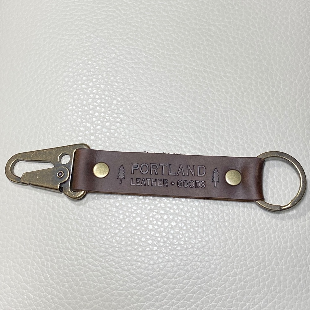 Portland Leather Goods Key Chain. Canyon
